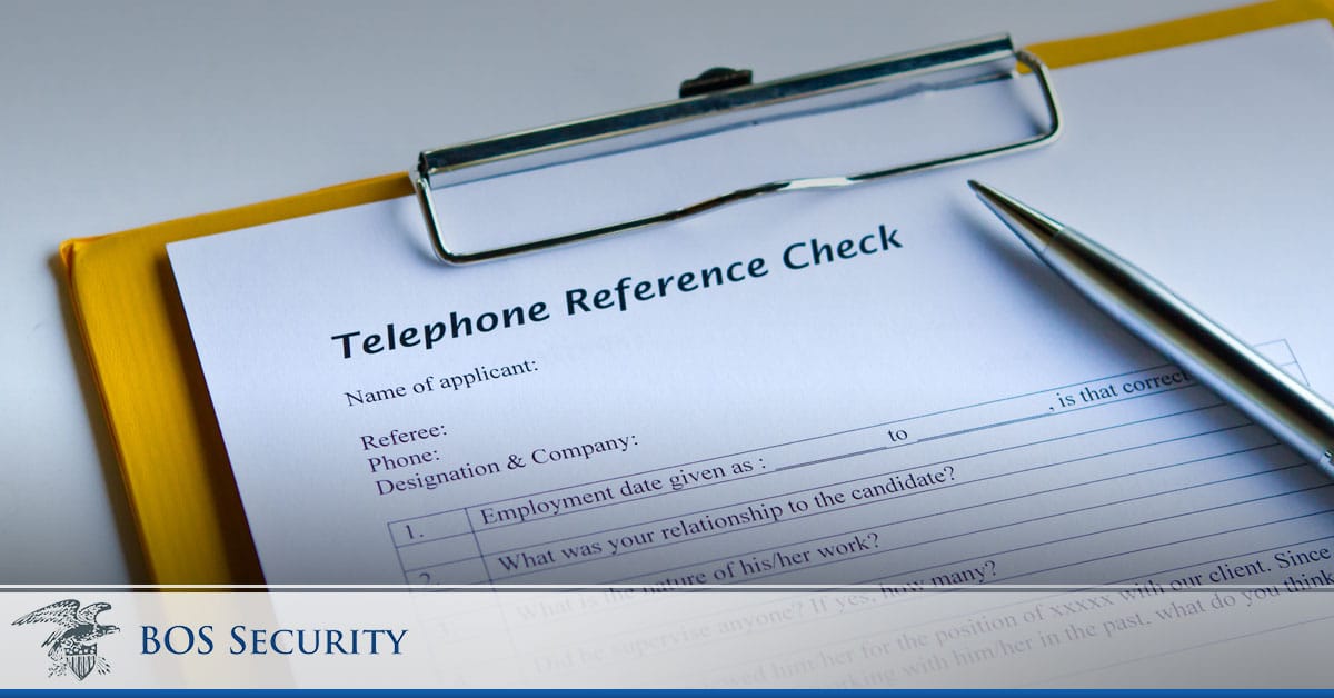 The Importance of Reference Checks for Every Security Company